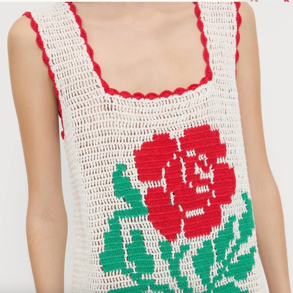 NWT Loeffler Randall Crochet Dress - Picture 3 of 7